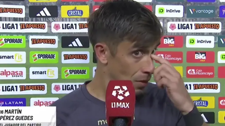 Martín Pérez Guedes se emocionó al mencionar a su familia.