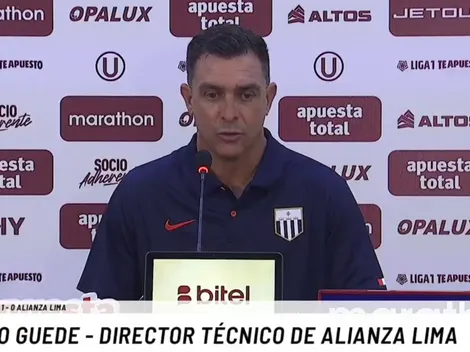 Guede se incomodó cuando le dijeron que Alianza fue conservador ante la 'U'