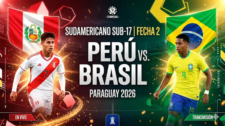 ¿Cómo ver el partido de Perú vs. Brasil por la fecha 2 del Sudamericano Sub 17?