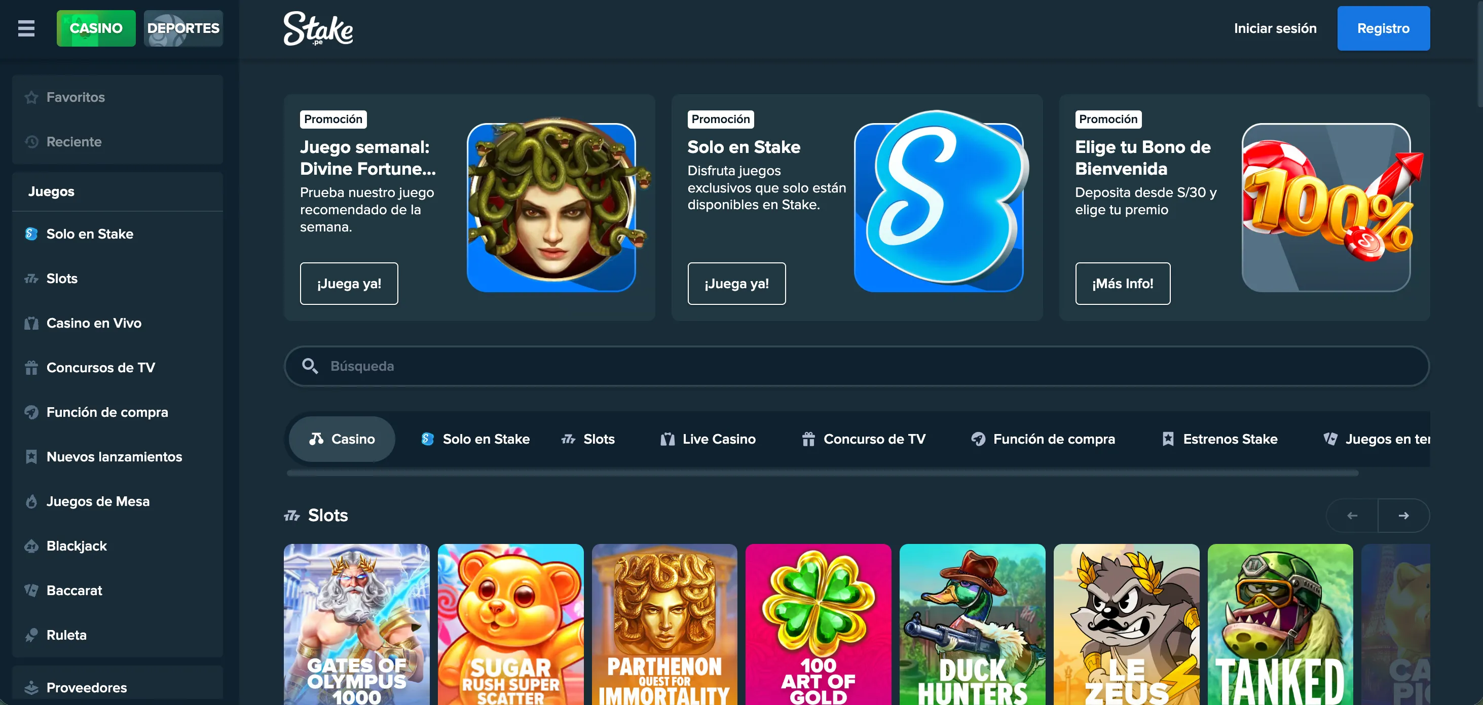 Captura de Stake. (06/04/2026)