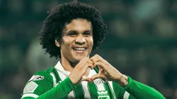 Eduard Bello celebrando.