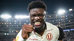 Sekou Gassama celebrando.