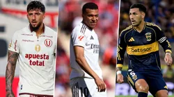 Caín Fara de Universitario, Kylian Mbappé del Real Madrid y Leandro Paredes de Boca serán protagonistas este martes.