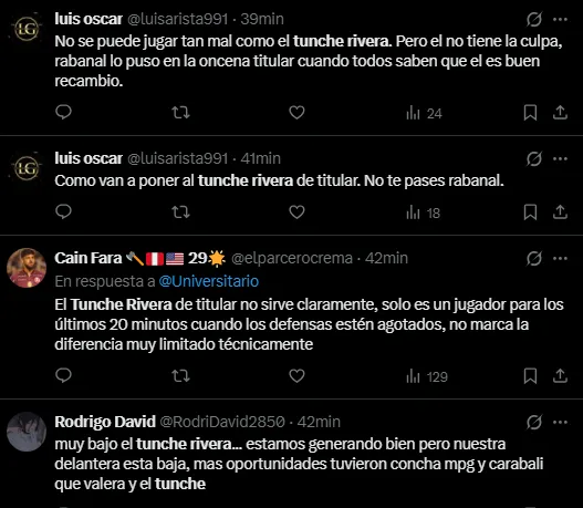 Críticas contra José Rivera (Foto: X).