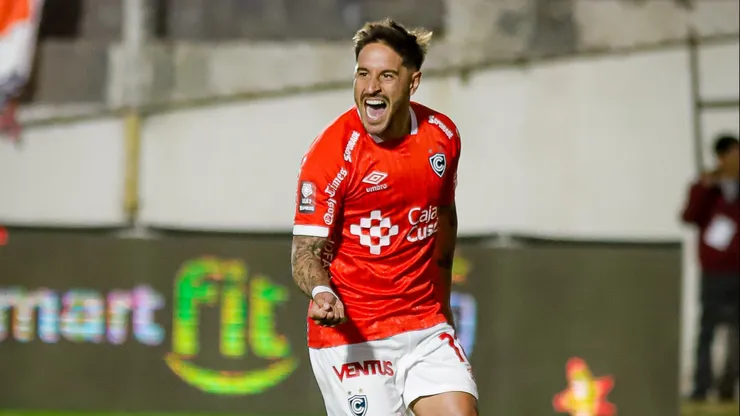 Alejandro Hohberg celebra su tanto contra ADT en la Liga 1.