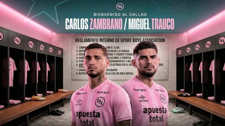 Carlos Zambrano y Miguel Trauco en Sport Boys.