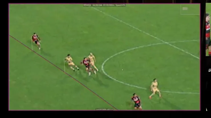 Gol anulado a Marlon Ruidias.