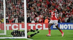 Santa Fe vs. Peñarol por la Libertadores.