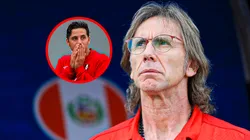 Ricardo Gareca y Claudio Pizarro durante su época en la Selección Peruana.