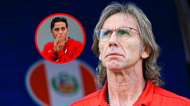 Ricardo Gareca y Claudio Pizarro durante su época en la Selección Peruana.