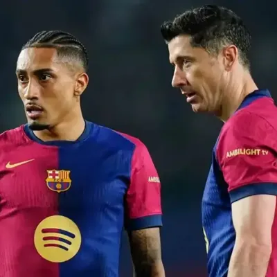 Por qué no juegan Raphinha y Lewandowski en Barcelona vs Espanyol en LaLiga de España