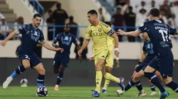 La jugada de Cristiano Ronaldo para el primer gol ante Al Okhdood.