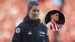 Marie-Louise Eta junto a Felipe Chávez.