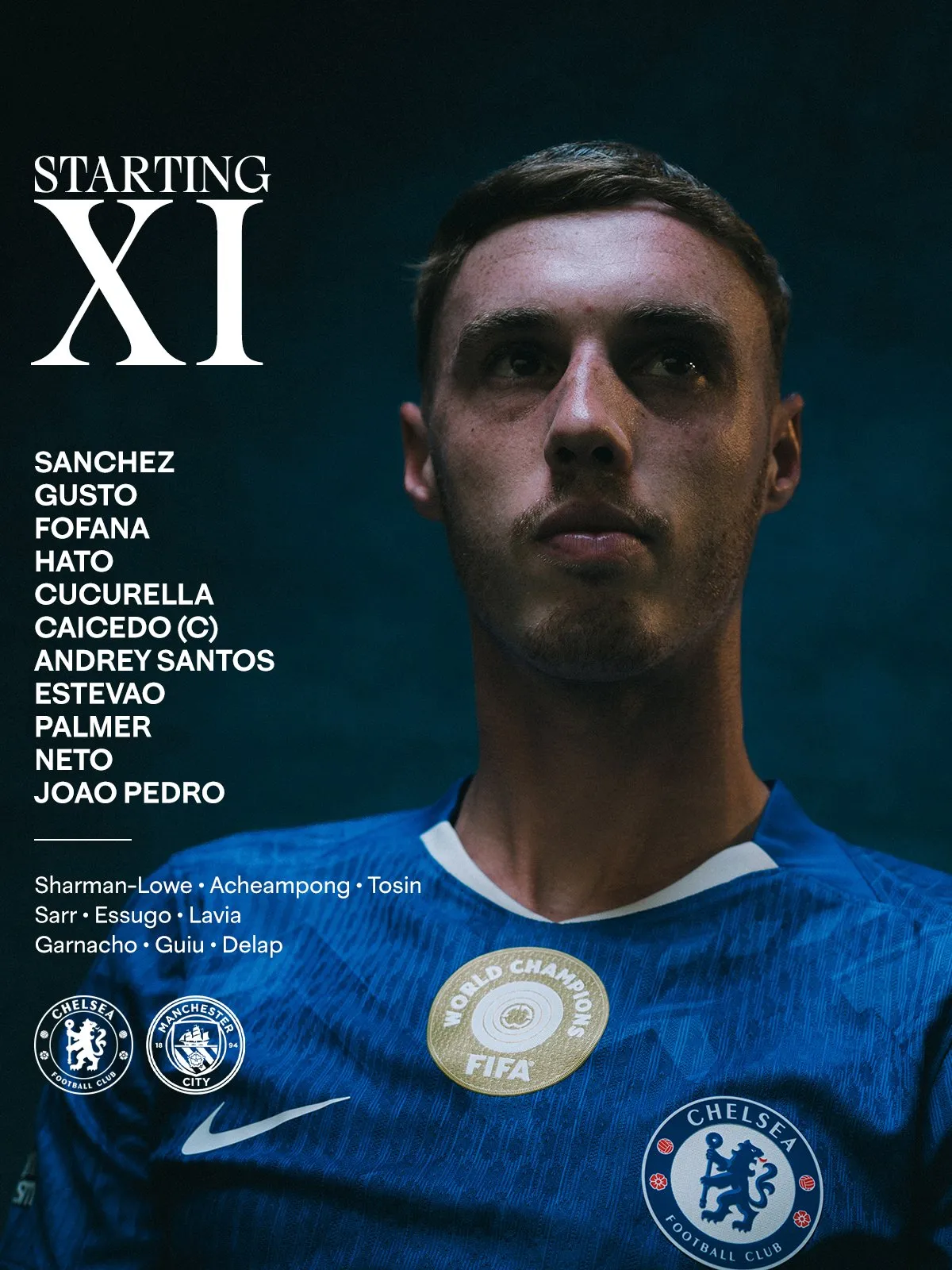 Alineación oficial del Chelsea (X @ChelseaFC).