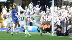 El festejo del Manchester City en el triunfo ante Chelsea.