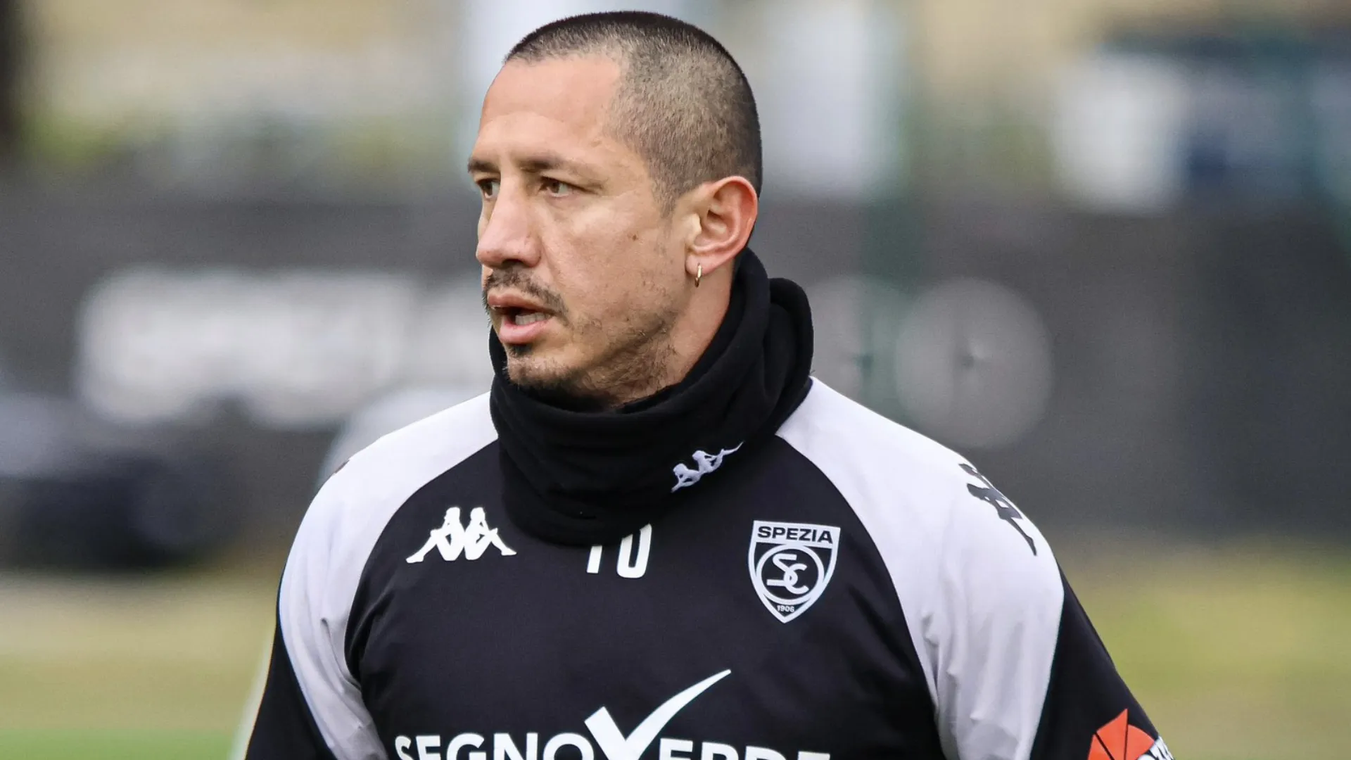 Gianluca Lapadula en el Spezia.