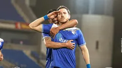 Adrián Ugarriza celebrando.