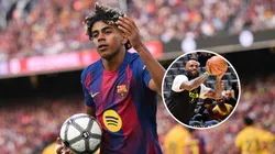 Lamine Yamal y LeBron James.