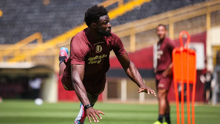 Sekou Gassama en los entrenamientos.