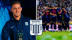 Federico Girotti y el plantel de Alianza Lima.