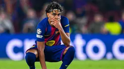 Lamine Yamal en el partido entre Barcelona vs. Atlético de Madrid por la Champions League.