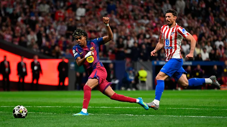 Lamine Yamal anotó el 1-0 del Barcelona al Atlético de Madrid por la Champions League.