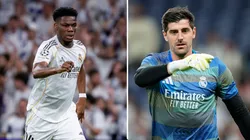 Aurélien Tchouaméni y Thibaut Courtois.