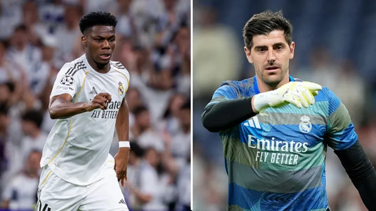 Aurélien Tchouaméni y Thibaut Courtois.