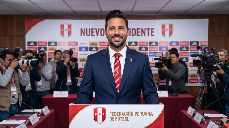 Claudio Pizarro como presidente de la FPF.