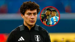 Fabio Gruber y Carlos Zambrano en la Selección Peruana.