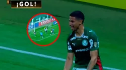 Así marcó Palmeiras el 1-0 ante Sporting Cristal por la Copa Libertadores.