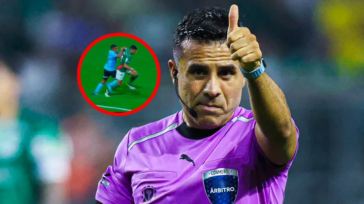 Árbitro Piero Maza, juez del Sporting Cristal vs. Palmeiras.