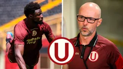 Sekou Gassama y Javier Rabanal en Universitario.