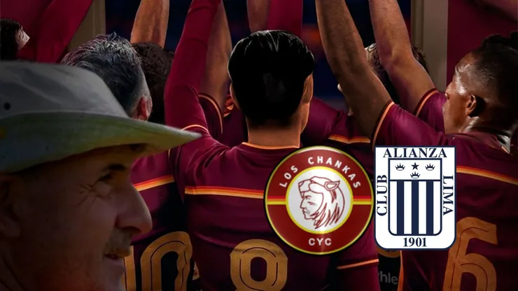 Jugadores de Los Chankas y Walter Paolella.