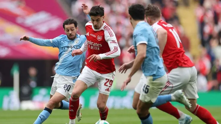 Manchester City vs. Arsenal por la Premier League 2025-26.
