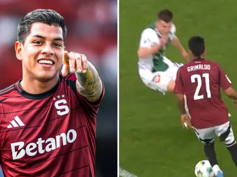 La brillante asistencia de Joao Grimaldo en el triunfo del Sparta Praga sobre Jablonec