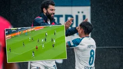 Jesús Pretell celebrando en LDU.