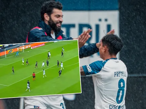 Jesús Pretell marcó su primer gol en Ecuador ante Independiente con un remate impresionante