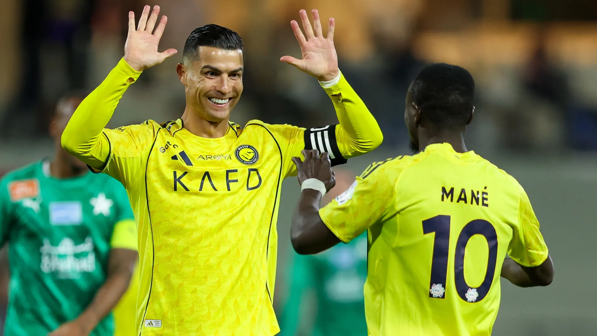 Cristiano Ronaldo durante un partido con Al Nassr.
