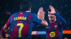Ferran Torres y Pedri celebrando hoy ante Celta de Vigo.