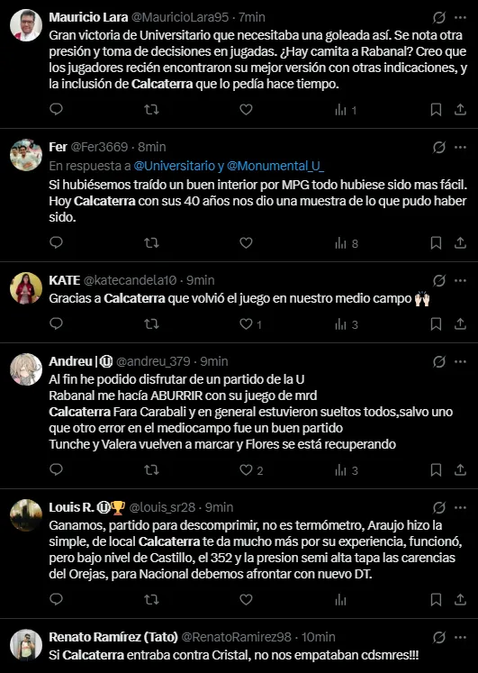 Hinchas halagan a Horacio Calcaterra (Foto: X).