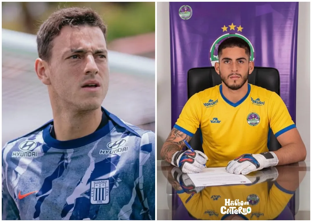 Alejandro Duarte, portero de Alianza Lima y  Matías Córdova, portero de Comerciantes Unidos. (Foto: Producción Bolavip)