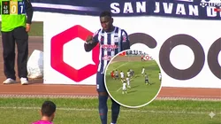 Eryc Castillo festejando el 1-0 ante Atlético Grau.