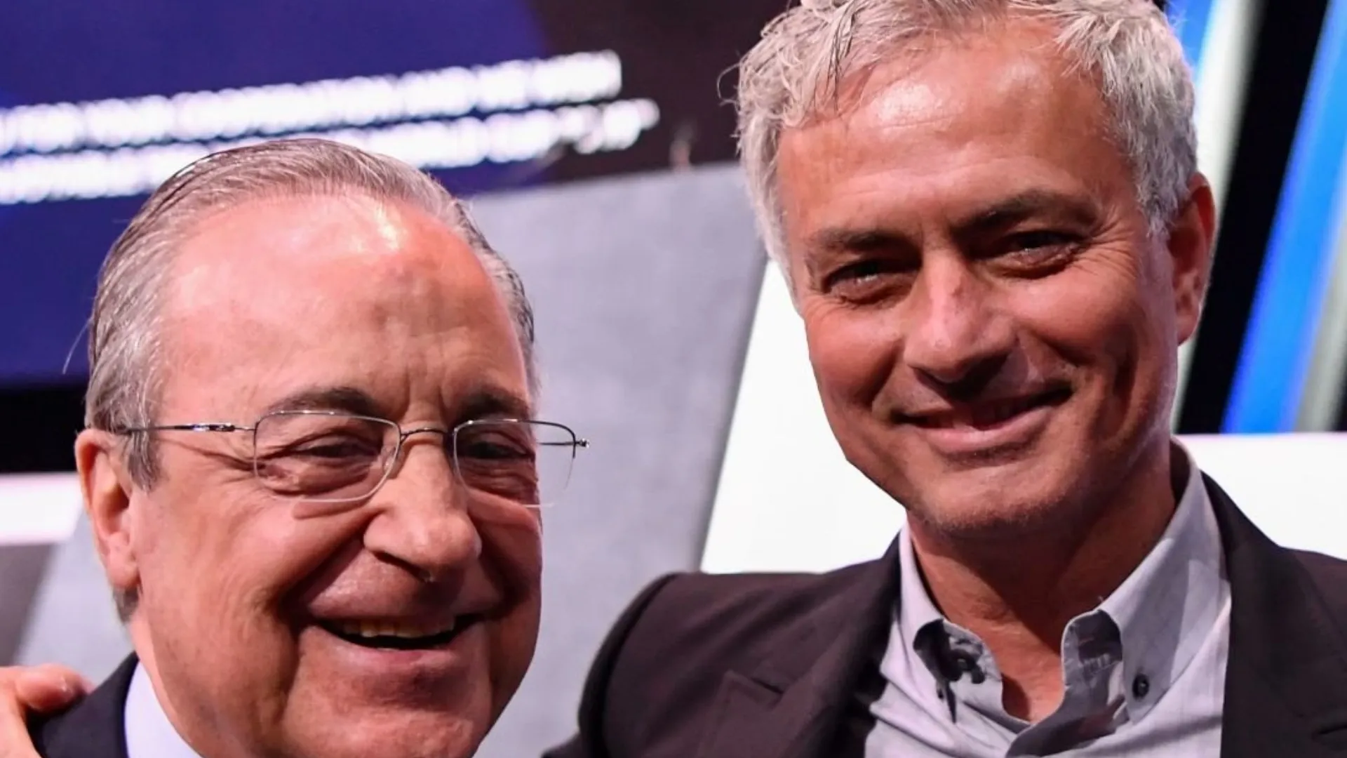 Florentino Pérez, junto a Jose Mourinho en 2019 (Getty Images).