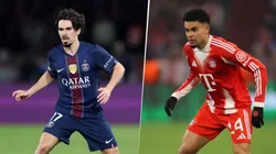 Vitinha y Luis Díaz, figuras de PSG y Bayern Múnich.