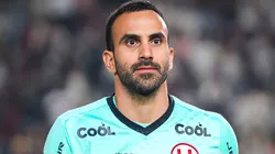 El portero José Carvallo durante un partido de Universitario.