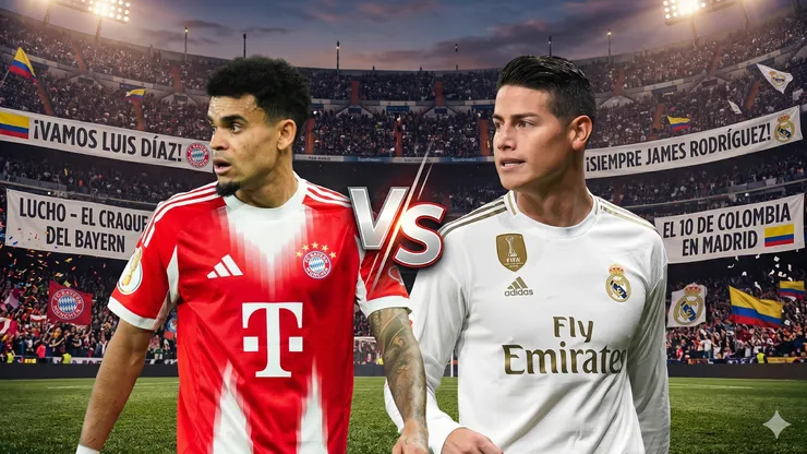 Luis Díaz y James Rodríguez.