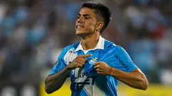 Santiago González festejando su gol en el partido entre Sporting Cristal vs. Junior por la Copa Libertadores.