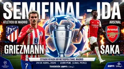 Atlético Madrid vs Arsenal EN VIVO por la UEFA Champions League.