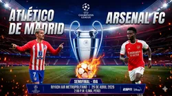 Atlético Madrid vs Arsenal EN VIVO por la Champions League.